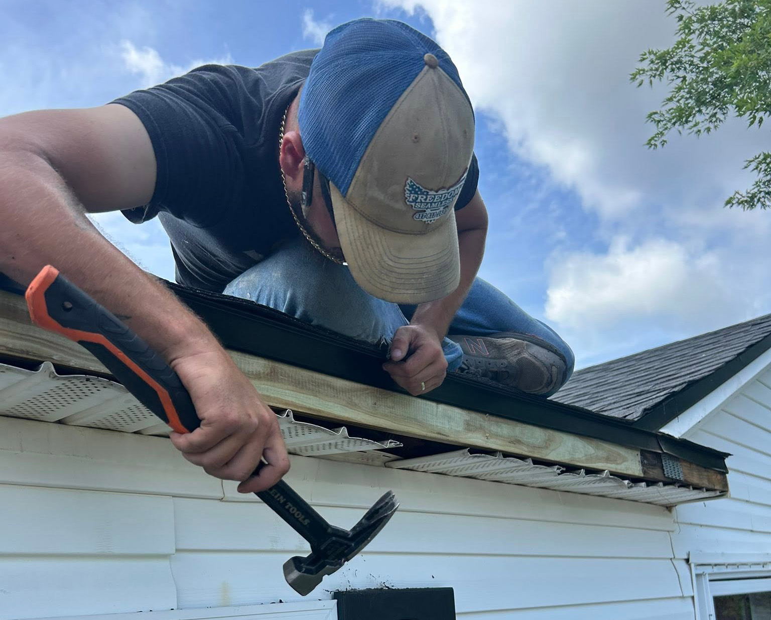 Cleanout Reveals Gutter Repair Needed